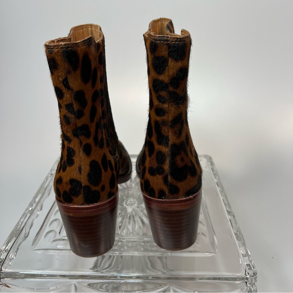 Madewell The Autumn High Chelsea Boot in Leopard Calf Hair- New - Picture 6 of 9